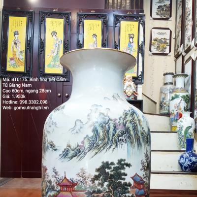 Bình cắm hoa - cắm đào rừng - trang trí nhà cửa